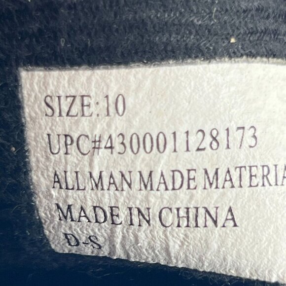 Womens 430001128173 Black Leather Boots Lace Up Mid Top Round Toe Block Size 10 - Picture 9 of 9